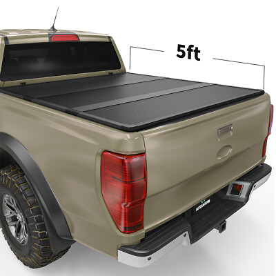 #ad 5FT FRP Hard 3 Fold Tonneau Cover Truck Bed For 2019 2023 Ford Ranger Waterproof $308.99