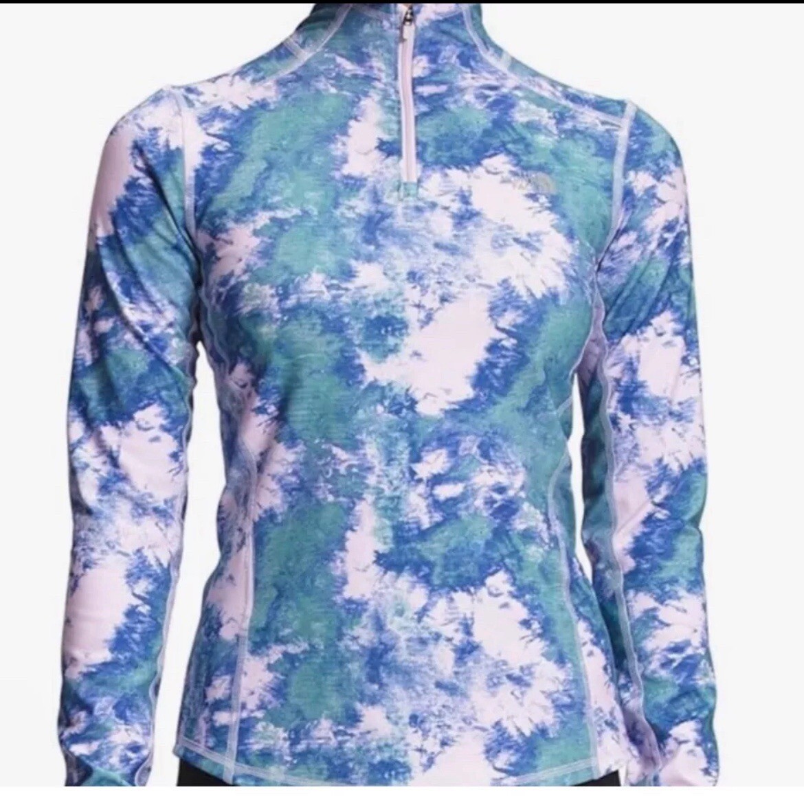The North Face Women's Printed Winter Warm Essential 1/4 Zip Jacket L NWT
