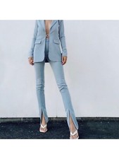 DANIELLE BERNSTEIN Womens Zippered Straight leg Pants SZ 12