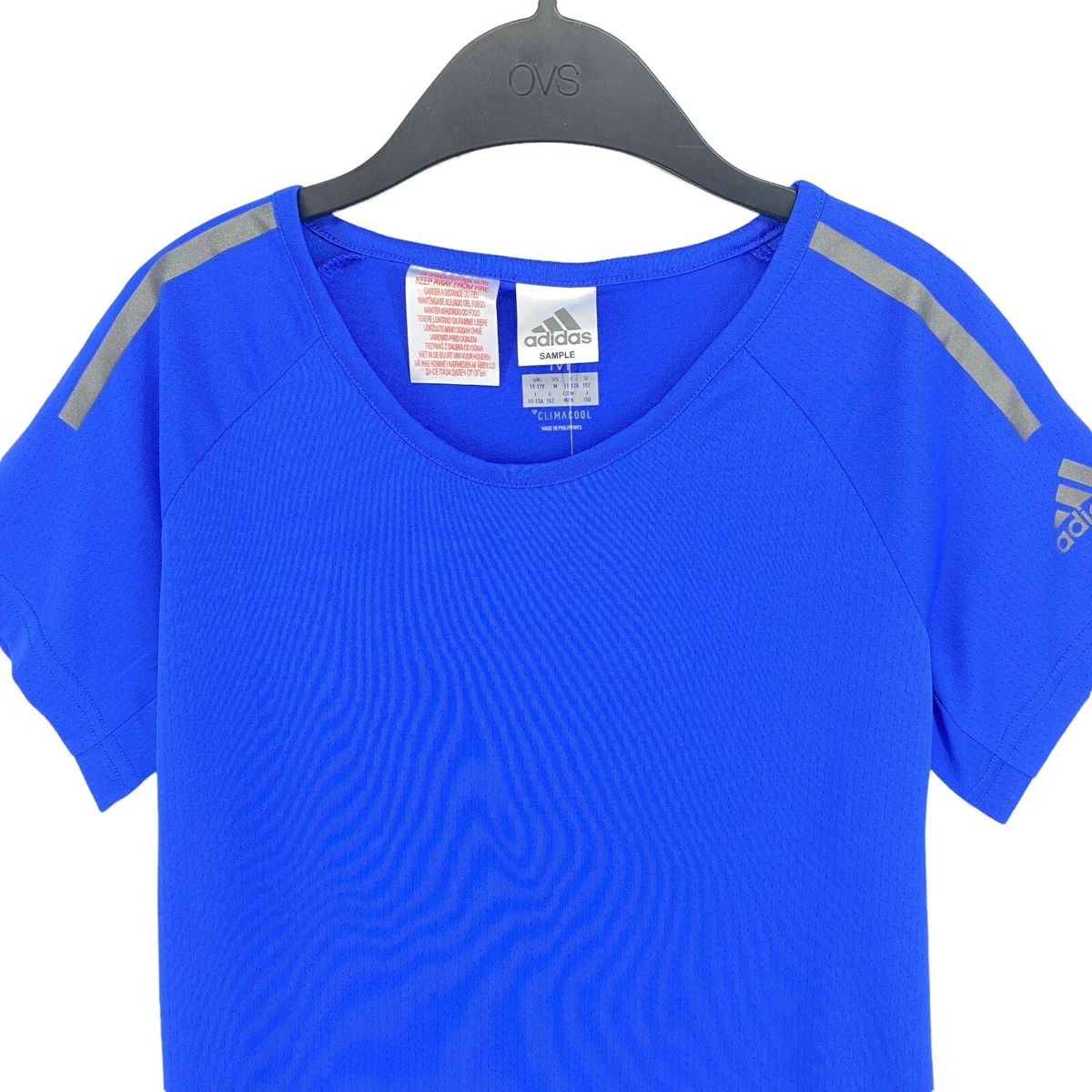 Adidas Climacool Blue Crew Neck T Shirt Size 11 12 Years