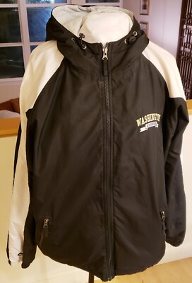 Holloway University of Washington Huskies Fleece Lined Hooded Jacket Size  Large