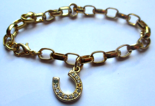 Bracelet M&S Couleur Or - Maillons Originaux, Vintage, Occasion Parfait état