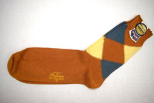 Vintage Argyle Socks NuWeave 30s 40s Honey Yellow Dark Green Cotton 9/5 x 9 NWT