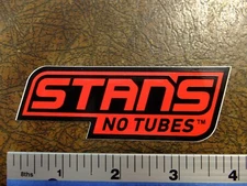~4" Stans bike "NO Tubes" Frame Car Rack sticker decal MTB bicycle ride race