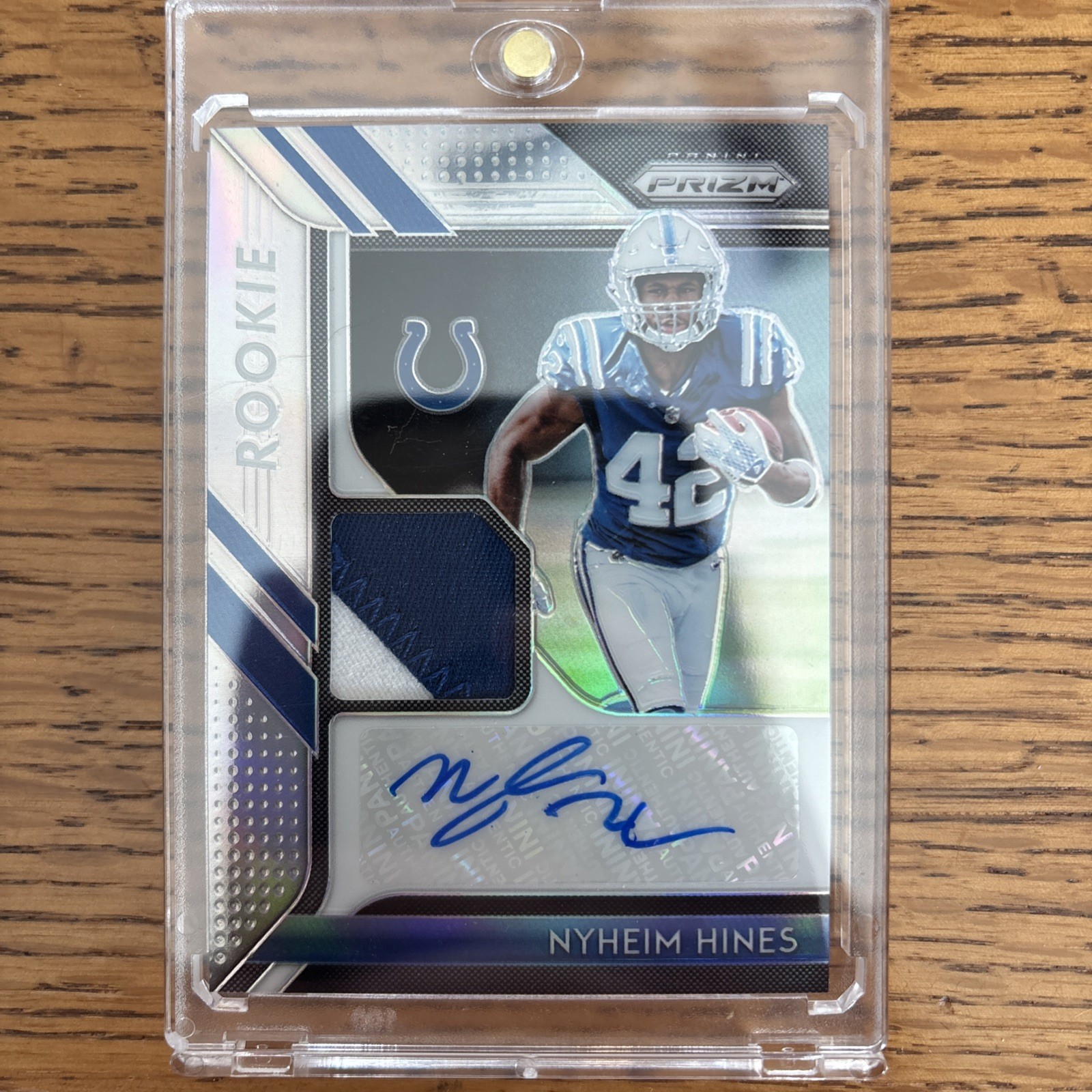 Nyheim Hines Panini Prizm Rookie Patch Autographs #RPANH Base