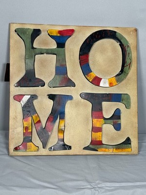 HOME 3D Wall Art Metal Cutout Sculpture Painting Art Hanging Hand Decor Gift