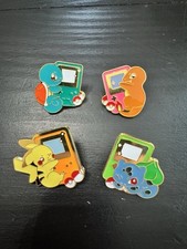 Pokemon Enamel Pin Lot of 4 - Pikachu Squirtl...