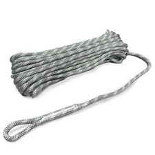 Gray 5/16in x 82FT Double Braided Polyester Rope 2200lbs Arborist Rigging