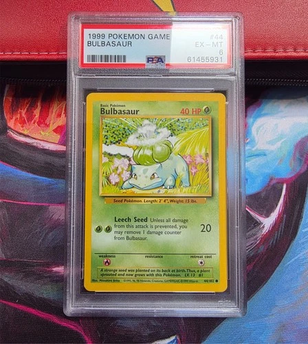 Pokemon 1999 Bulbasaur 044/102 Base Set Regular PSA 6