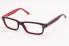 NEW RAY-BAN RB 1535 3573 BLACK RED AUTHENTIC DESIGNER EYEGLASSES 48-16