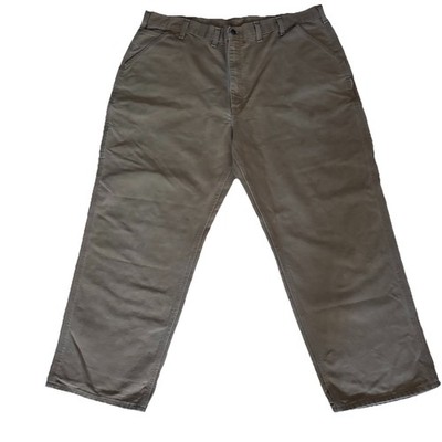 Carhartt B11-BRN Work Pants Mens 44x30 Brown Loose Original Fit Cotton USA