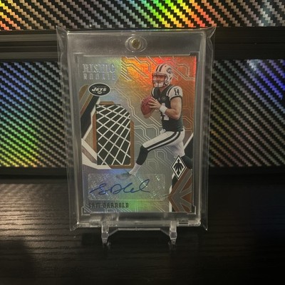2018 Panini Phoenix Rookie Auto Gloves Relic Sam Darnold Orange 8/10
