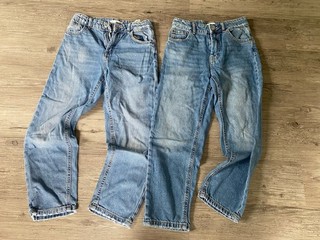 Zara Jeans Bootcut Baggy 152 Blau Denim