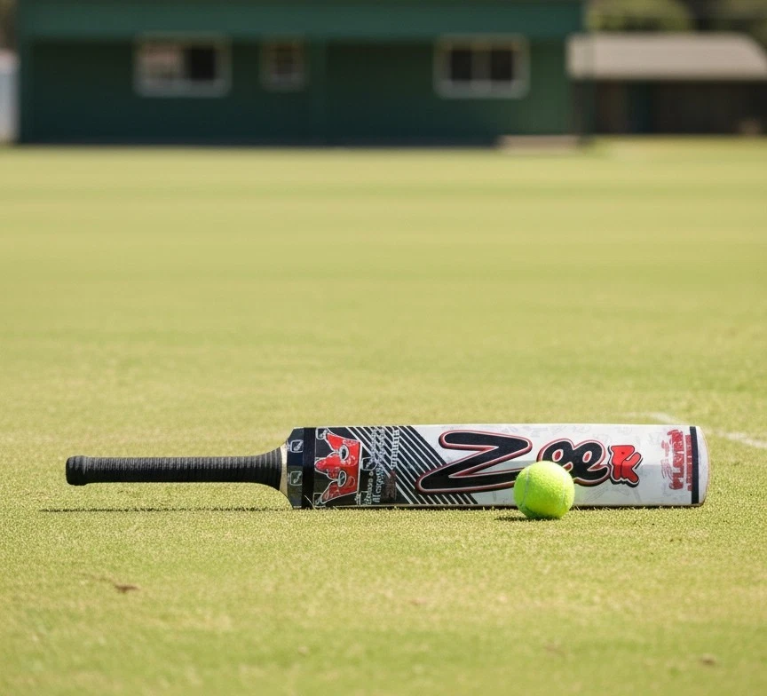 Zeepk Cricketschläger Tennis Bandball Erwachsenengröße handgefertigt kostenloser Ball und Bandgully - Bild 3 von 4