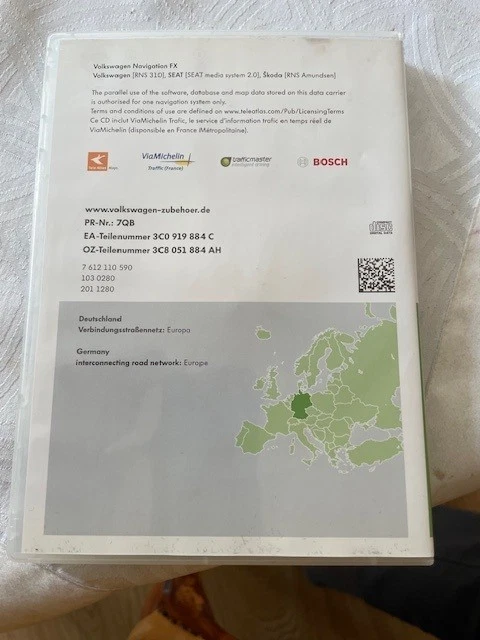 CD Volkswagen NAVIGATION FX DEUTSCHLAND + EU V3 für VW - Bild 3 von 4