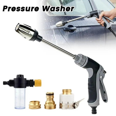 #ad #ad High Pressure Car Wash Water Gun With Foam Lance amp; Extension Rod Multi Adapter $22.99