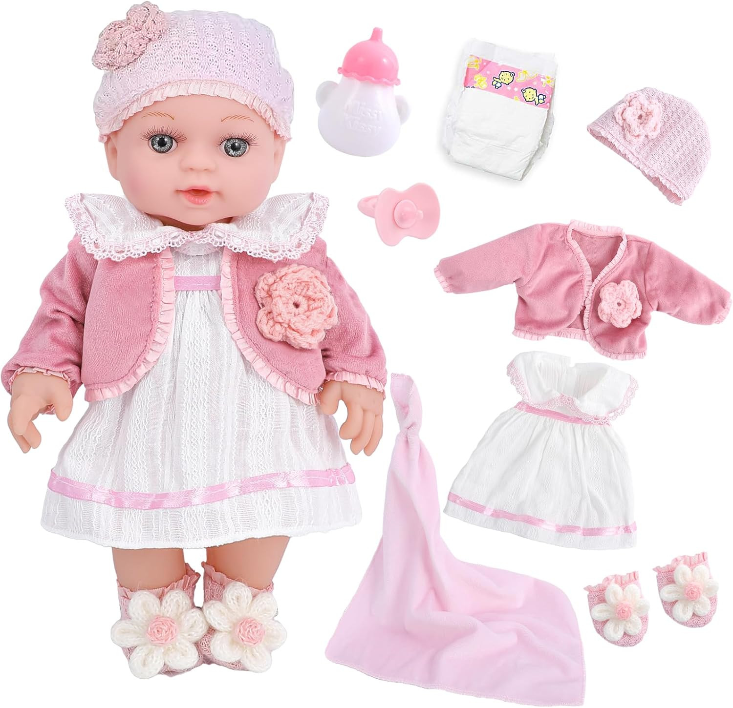 Playset Adoption Baby Doll With Clothes Accessories Include