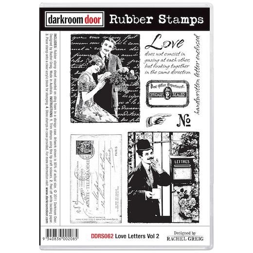 Darkroom Door Cling Rubber Stamps Set - DDRS062 Love Letters Vol 2