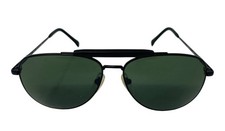 Vintage Nikon NK4920-5 AVIATOR Sunglasses 60 14 140 BLACK FRAME JAPAN 59023