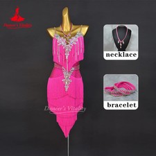 Latin Dance Fringe for Women Practice Clothes Latin Performance Wear Outfit