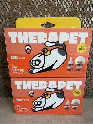TheraPetMD Cat Calming Diffuser Kit White 60-Day 1 Diffuser + 2x48mL- 2 Pack