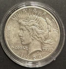 1924-S Peace Silver Dollar - 90%  - Circulated Better Date