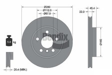 2 PCS BENDIX Brake BDS1330 Brake Disc