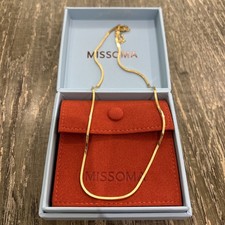 Missoma LUCY WILLIAMS SHORT SQUARE SNAKE CHAIN NECKLACE New In Box RRP £298