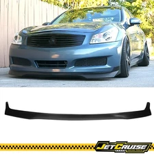 Fits 07-08 Infiniti G35 09 G37 Sedan 4Dr EVO style Front Bumper Lip Spoiler PU