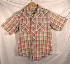 Wrangler Men's Western Cowboy Pearl Snap Short Sleeve Shirt cowboy medium