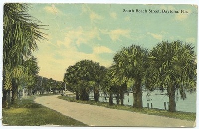 Daytona Fl South Beach Street 1912 Antique Postcard Florida Divided Back