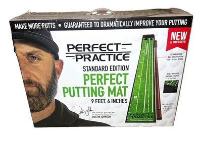 NEW Perfect Practice Standard Edition 9.5ft Putting Mat Ball Dustin Johnson Golf