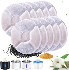 Cat Water Fountain Filter, 10 Pack Replacement Filters for 81Oz/2.4L Fountains