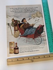 De colección Recorte - Cartero Escocés Divertido Navidad Dibujos Animados Drambui Impresión Anuncio Años 90