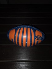 NERF Sports Football 9" Blitz All Weather Orange Blue Rubber Grip 2012 Hasbro