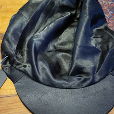 Hy Satin Silks Riding Hat Cover, Black, Standard Size, Code 0553
