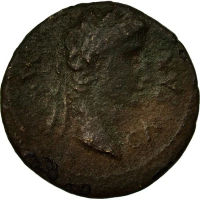 Monnaie, Auguste, Bronze, Ier siècle AV JC, Gallic imitation, B+, Bronze - Photo 1/2