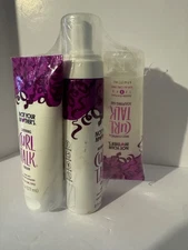 NOT YOUR MOTHER'S CURL TALK 3 PCS SET WITH MOUSSE, CREAM & GEL - NEW