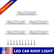 For 2003-2020 Volvo Vnl 2004 Vn 5pcs Clear Lens Amber Led Cab Roof Marker Lamps For 2003-2020 Volvo Vnl 2004 Vn 5pcs Clear Lens Amber Led Cab Roof Marker Lamps