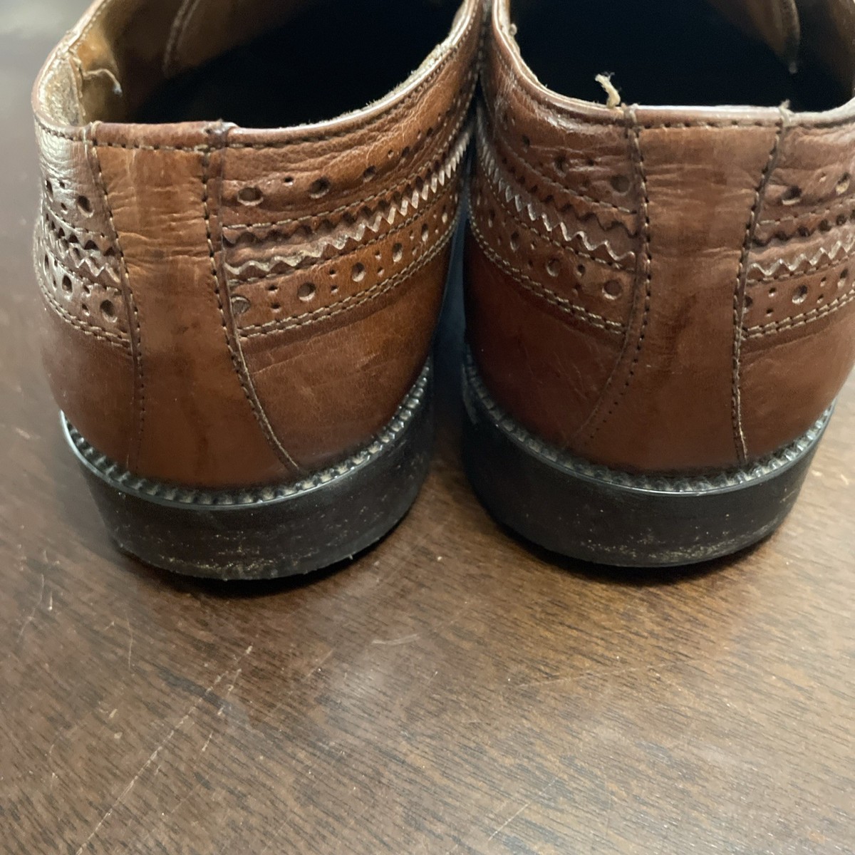 Robert Wayne Parrot Bronze Leather Dress Oxfords Shoes Men\'s 8 M Dress Shoes Robert Wayne Footwear for Men for sale | eBay main image 3