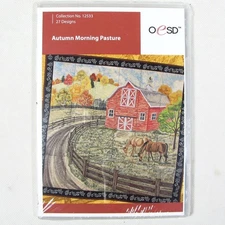OESD Embroidery Designs Collection  No 12533 Autumn Morning Pasture New Rare