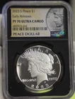2023 S US Peace Dollar SF Proof NGC PR70 Ultra Cameo Black Core Slab