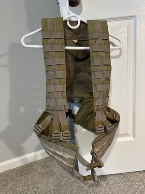 #ad Eagle Industries MOLLE H Harness SOF USGI KHAKI FULL KIT tons of pouches $200.00