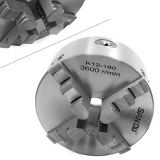 Image of 160mm Lathe Chuck 4-Jaw 6"Precision Self-Centering Plain Back Hardened Steel CNC