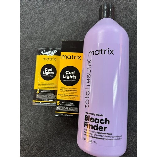 Matrix Curl Lights & Unbreak My Blonde Ultimate Highlight & Care 3 pc Kit - Deal deal from eBay