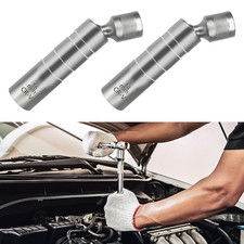 Spark Plug Socket 14mm 16mm Magnetic Swivel Thin Wall Spark Plug Socket Set 3...