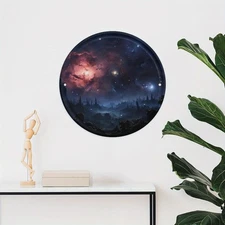 8x8inch Night Stars Milky Way Metal Wall Art Celestial Theme