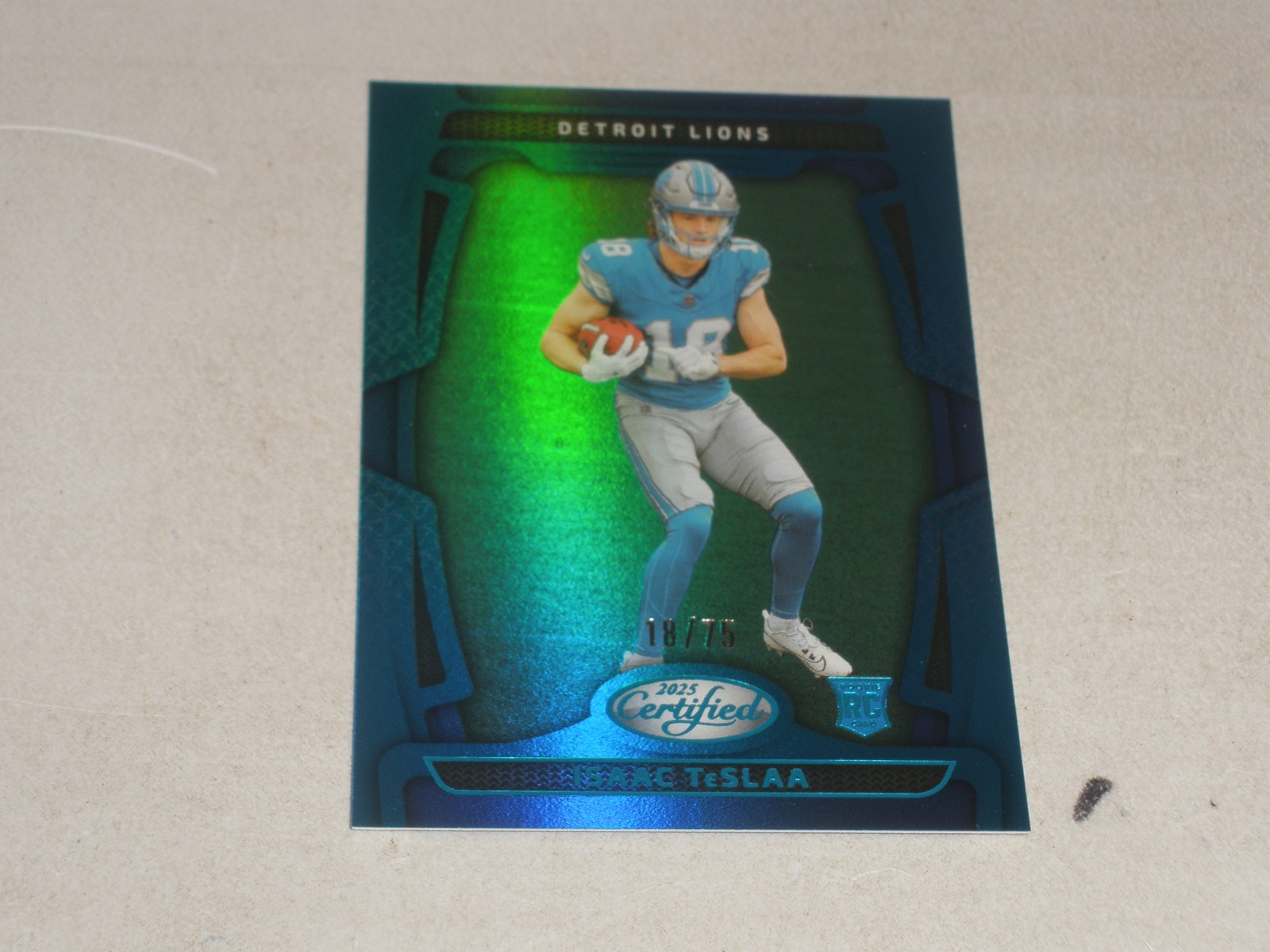 2025 Panini Certified Mirror Teal #162 Isaac TeSlaa 18/75 Rookie RC