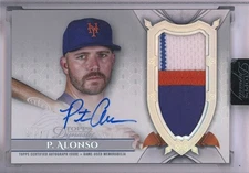 Pete Alonso 2024 Topps Dynasty - Base Autograph Patch Silver #DAP-PA3 Auto #/5