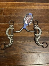 Weaver Western Equine Rodeo Show Horse Bridle Bit Silver Stainless Steel